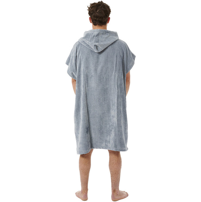 2023 Rip Curl Mens Logo Hooded Towel Changing Robe / Poncho 00GMTO - Blue